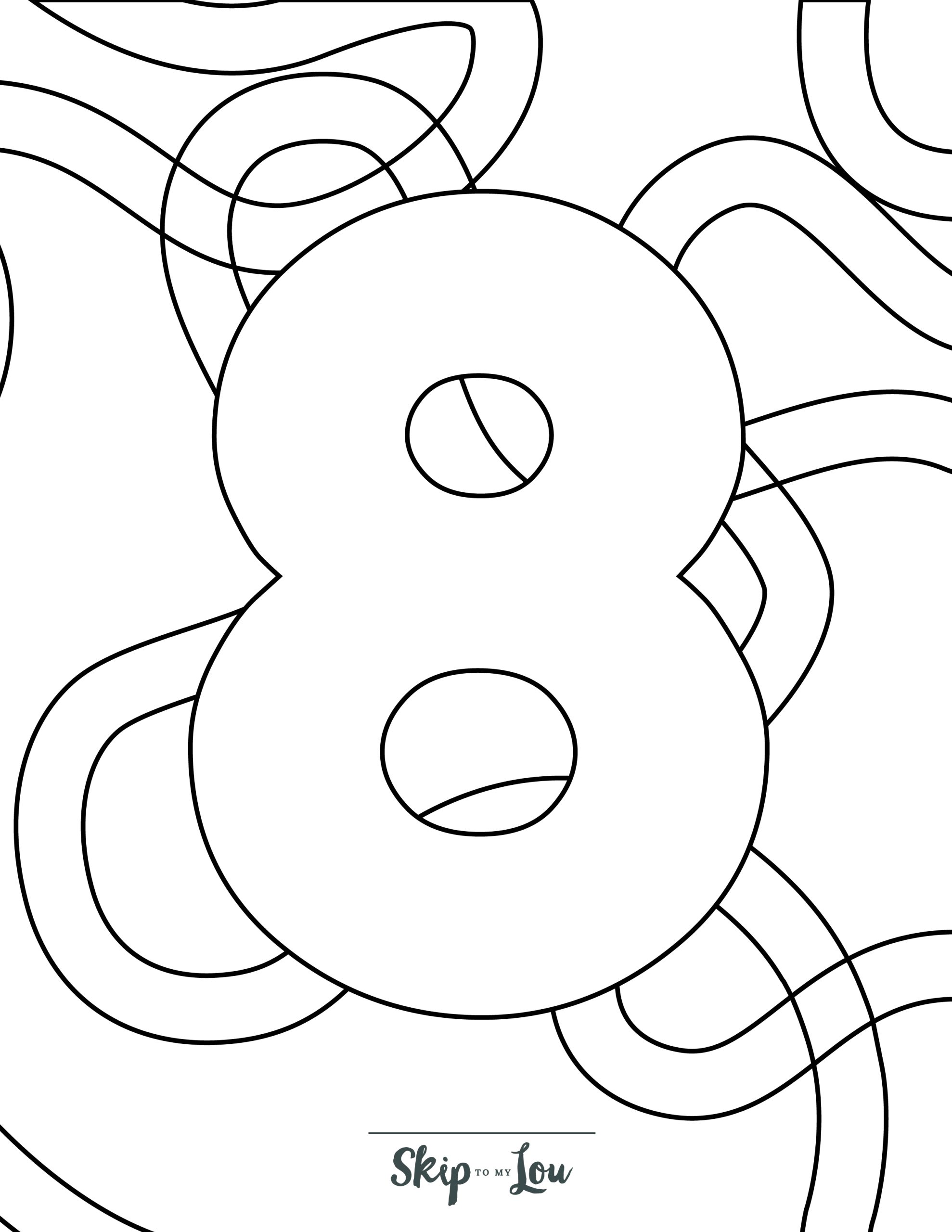 Number coloring pages