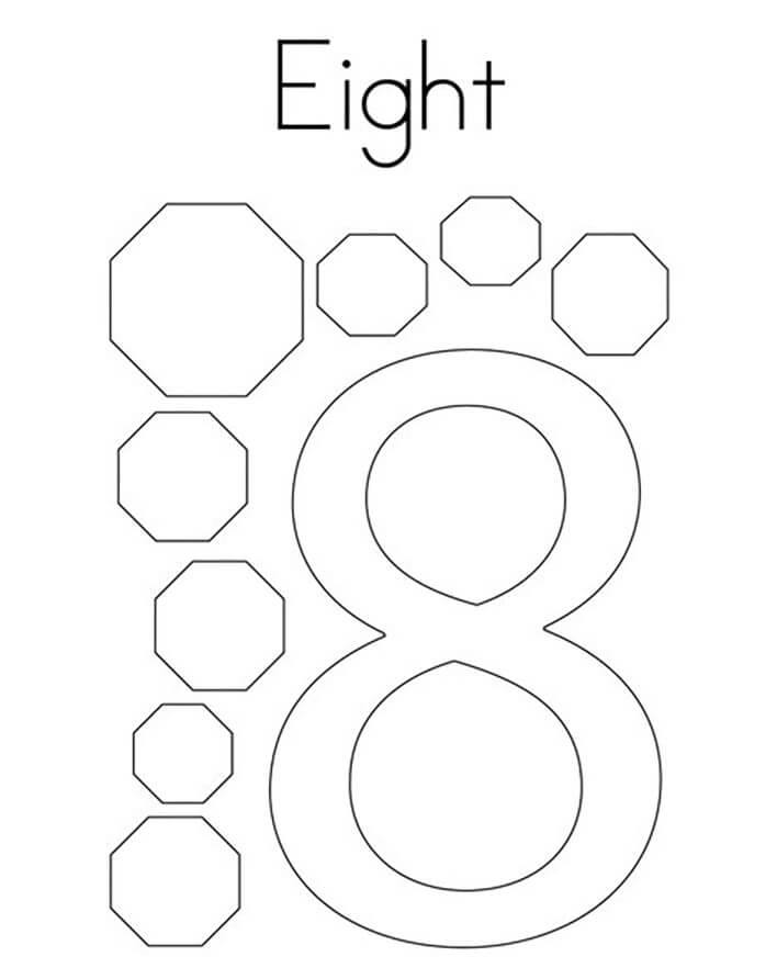 Number coloring pages