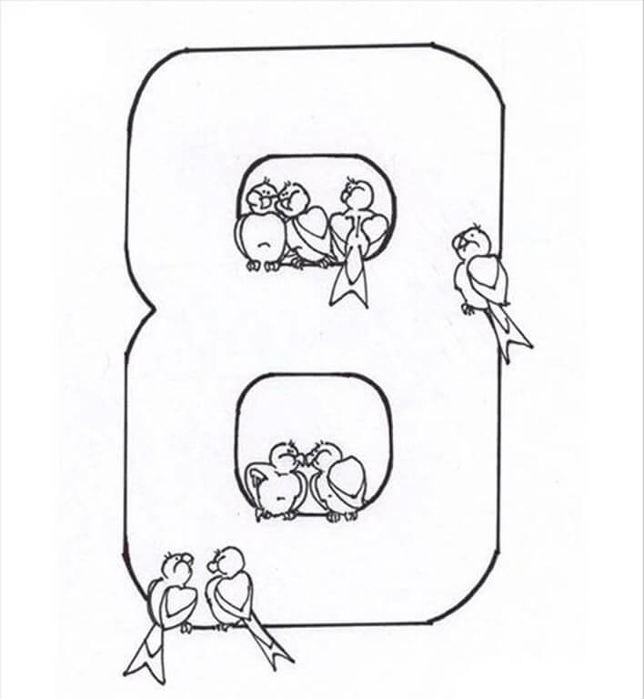 Number coloring pages