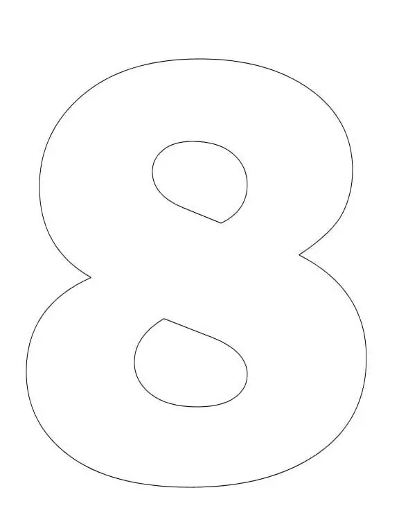 Number malvorlagen