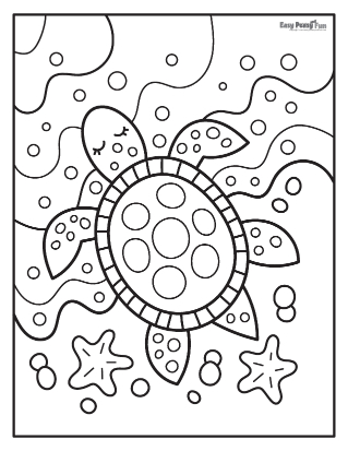 Turtle coloring pages