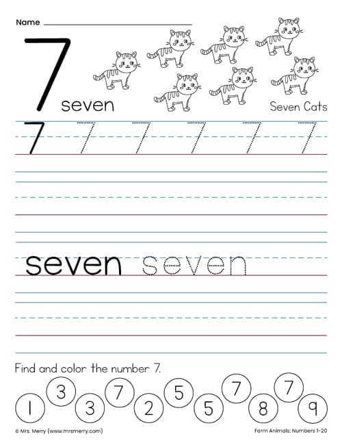 Free tracing numbers worksheets