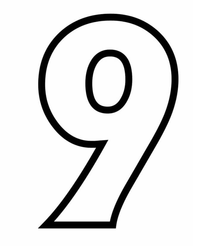 Number coloring pages