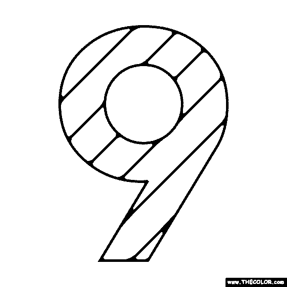 Nubers online coloring pages