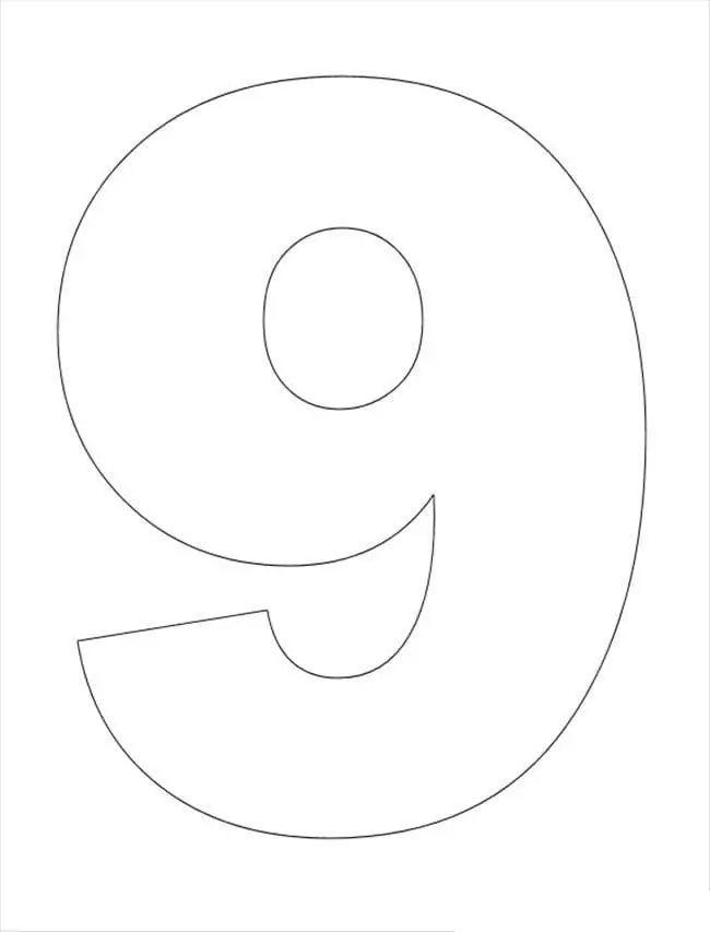 Number malvorlagen