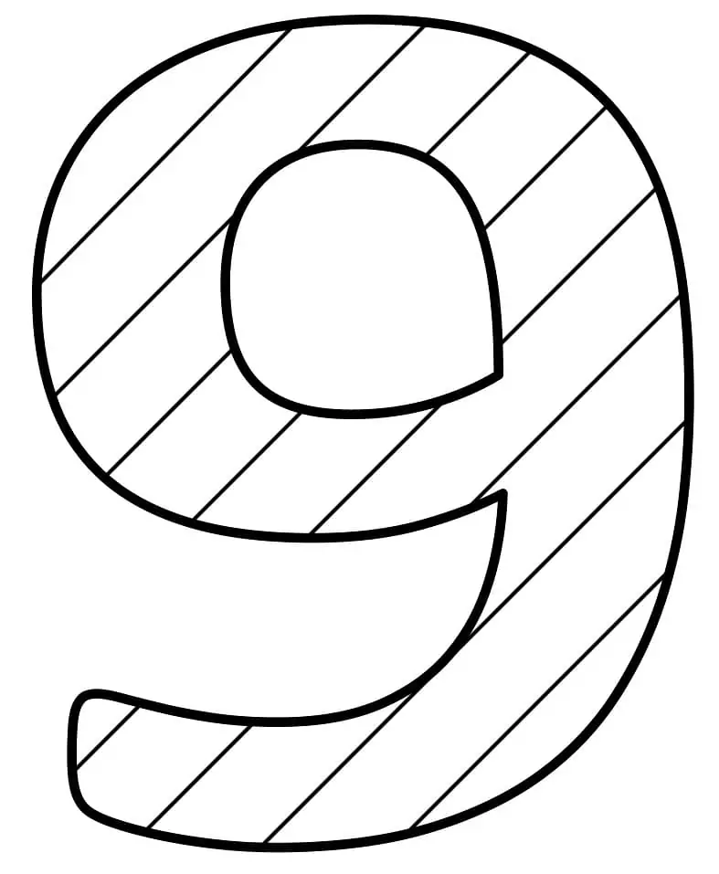 Number malvorlagen