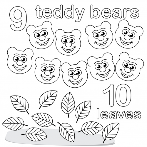 Count and color worksheet