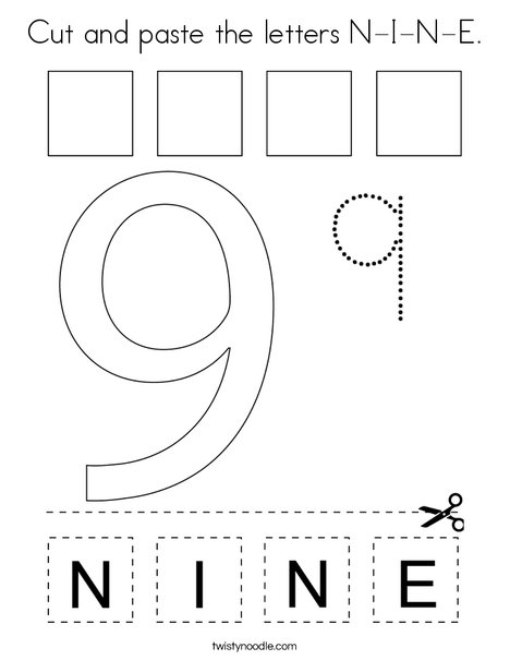 Cut and paste the letters n