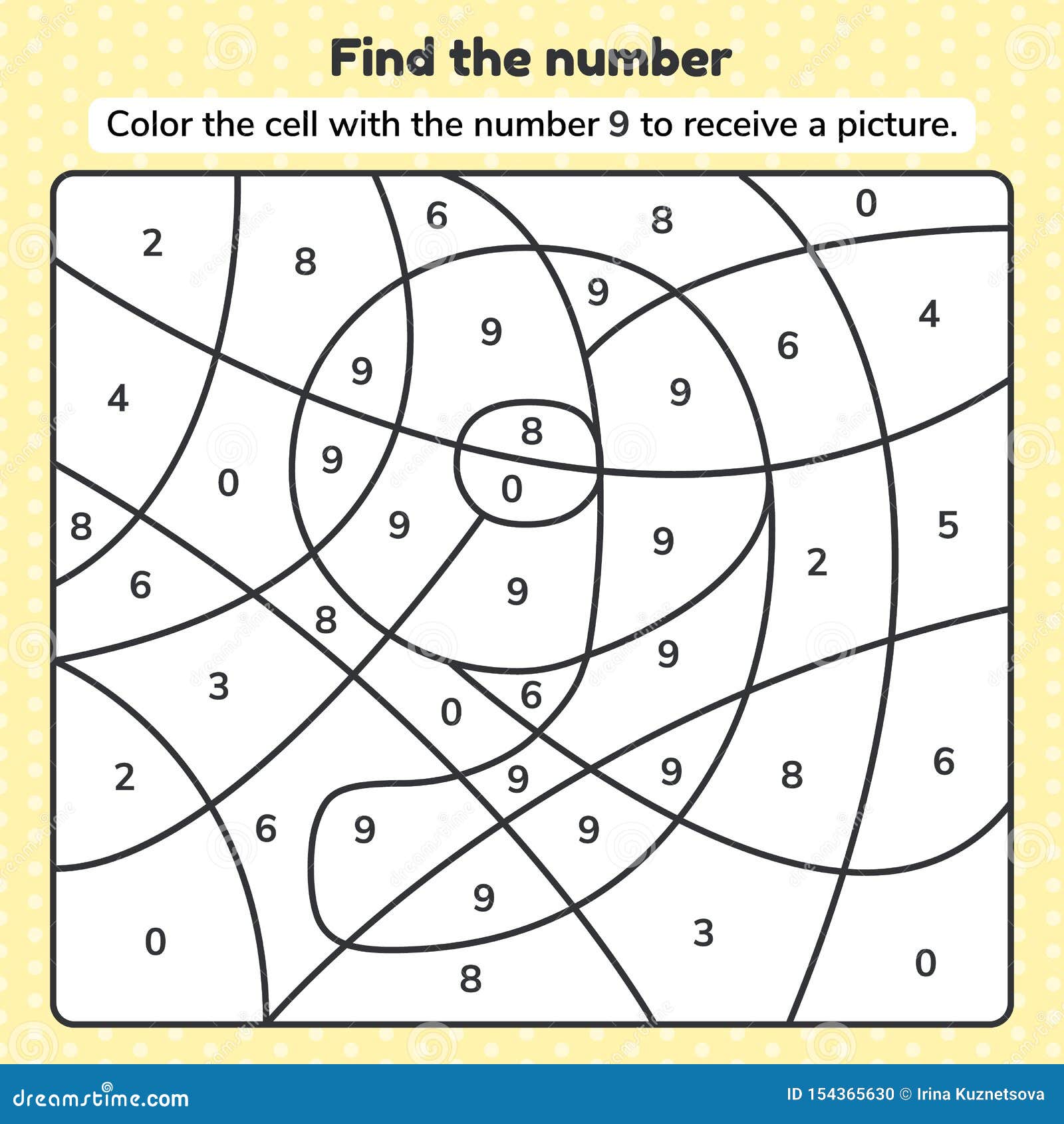 Number nine worksheet stock illustrations â number nine worksheet stock illustrations vectors clipart