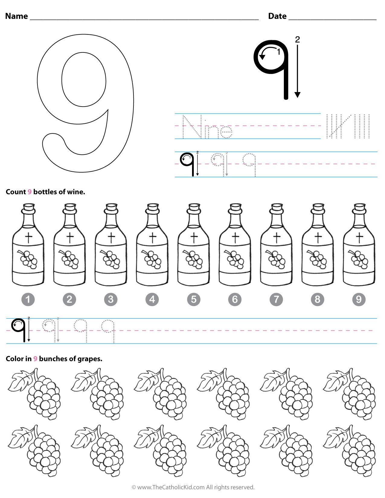 Number worksheets