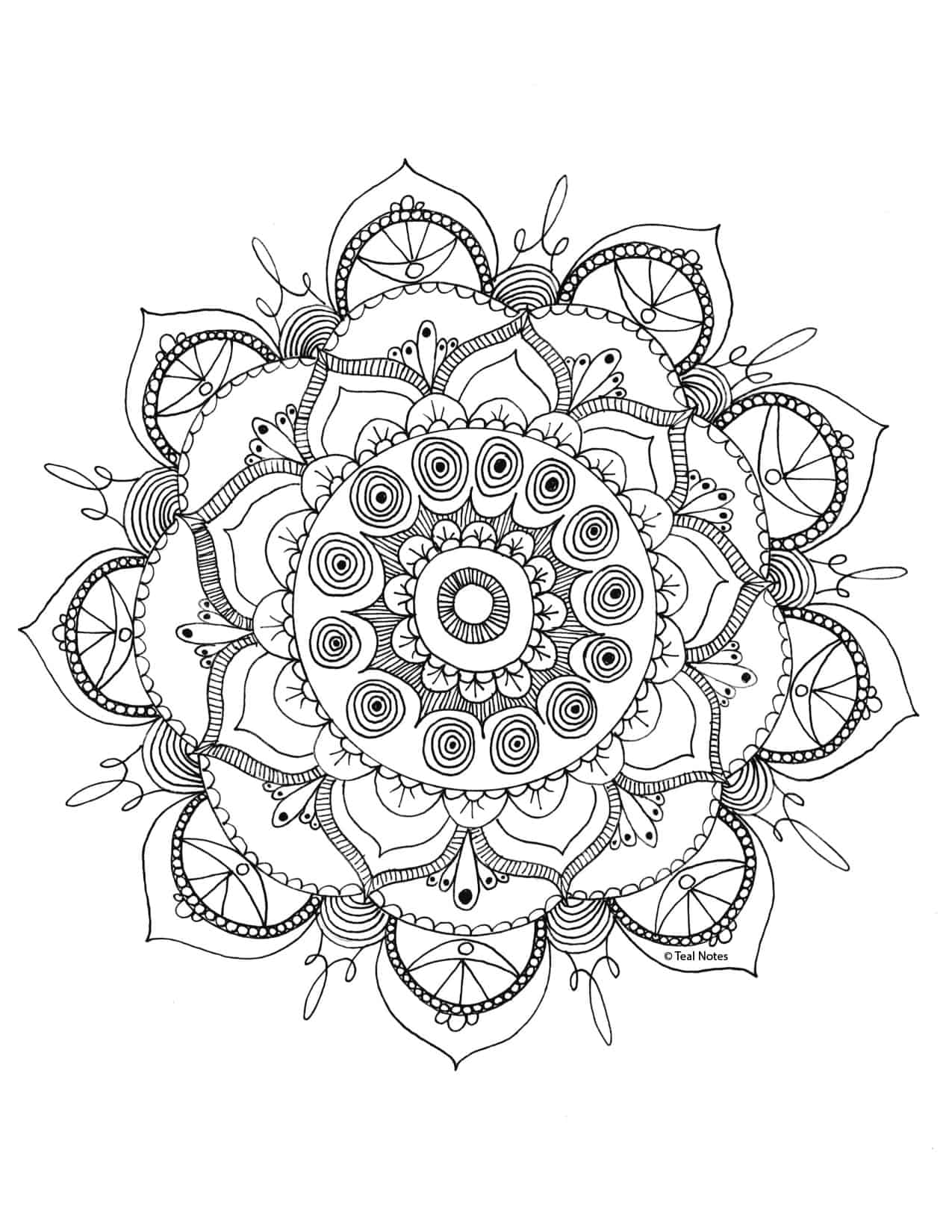 Printable adult coloring pages you can print and color for free