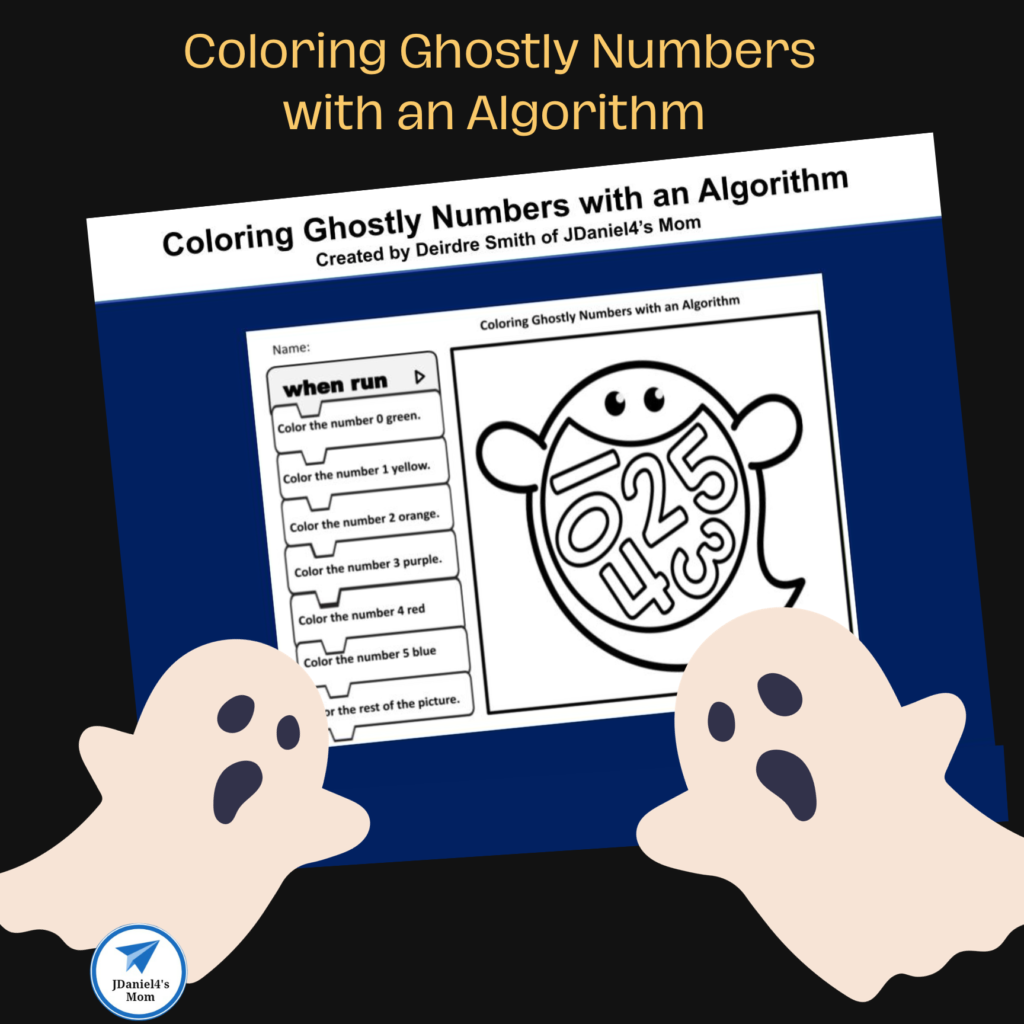 Coloring ghostly numbers with an algorithm
