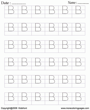 Printable block letter dot to dots b coloring worksheets free online coloring pages