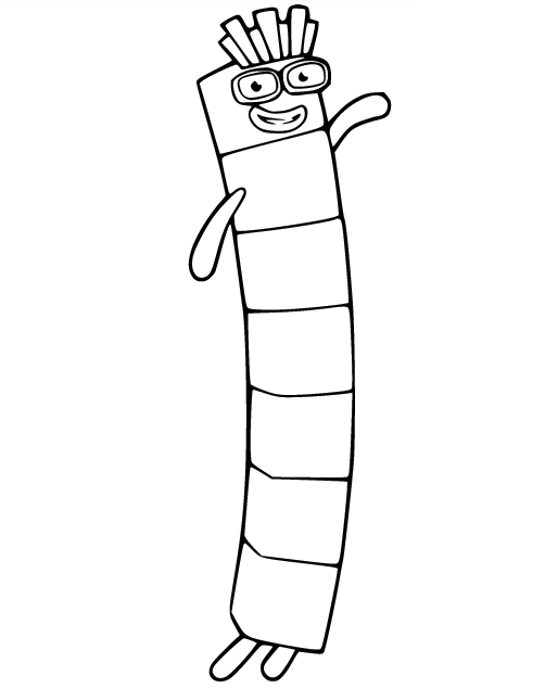 Numberblocks coloring pages