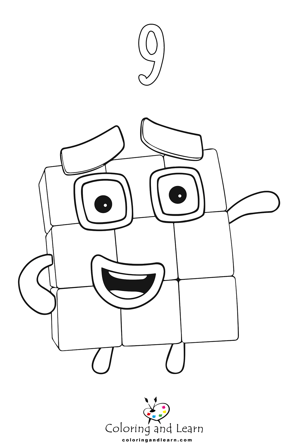 Numberblocks coloring pages