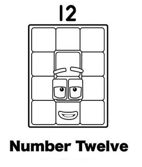 Numberblocks coloring pages printable for free download