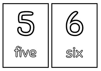 Number cards to for kids by little minds books tpt