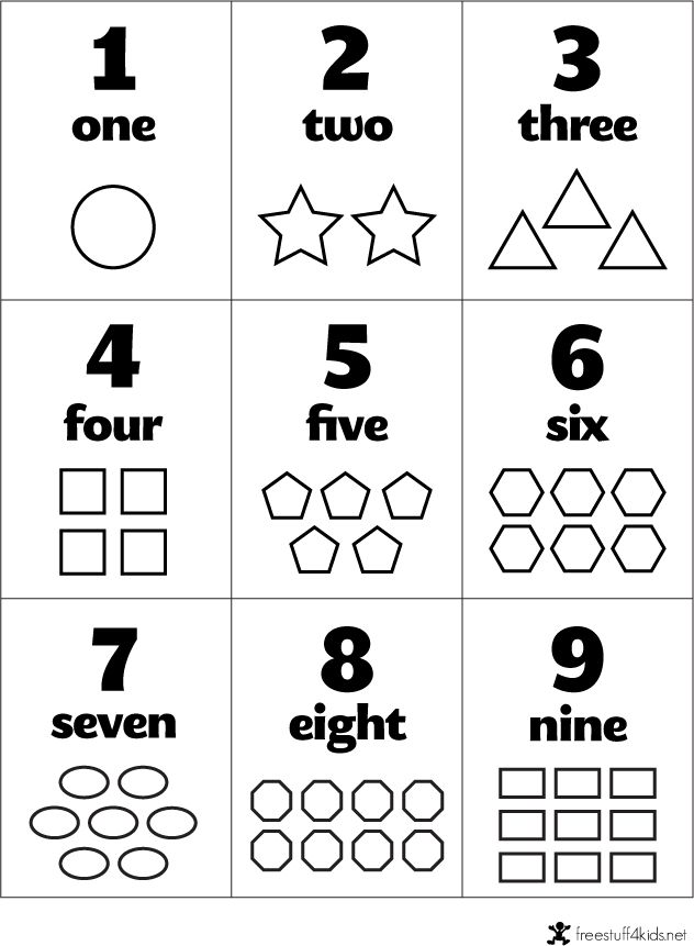 Free printable number shape and color flashcards numbers preschool numbers preschool printables kindergarten worksheets printable