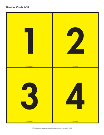 Number cards