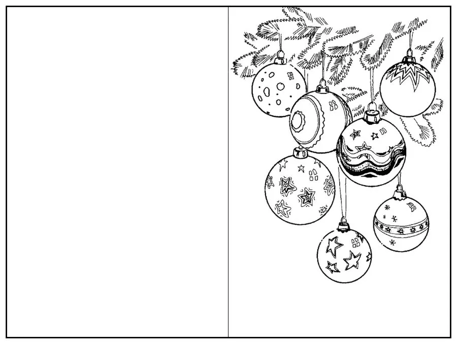 Christmas cards coloring pages printable for free download