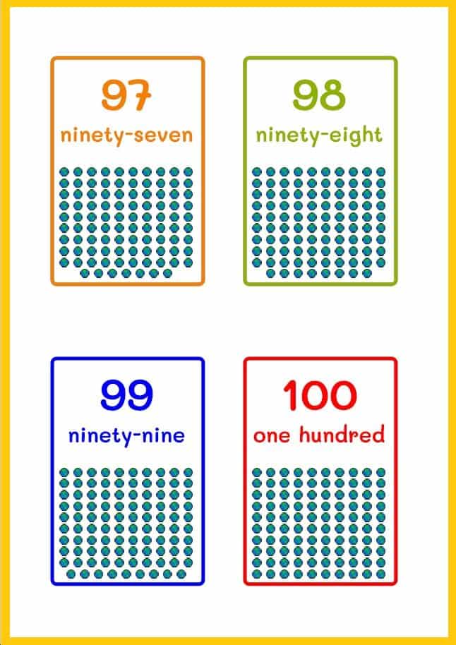 Online number flashcards