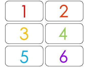 Printable rainbow numbers flashcards numbers and counting sight word flashcards flashcards curriculum