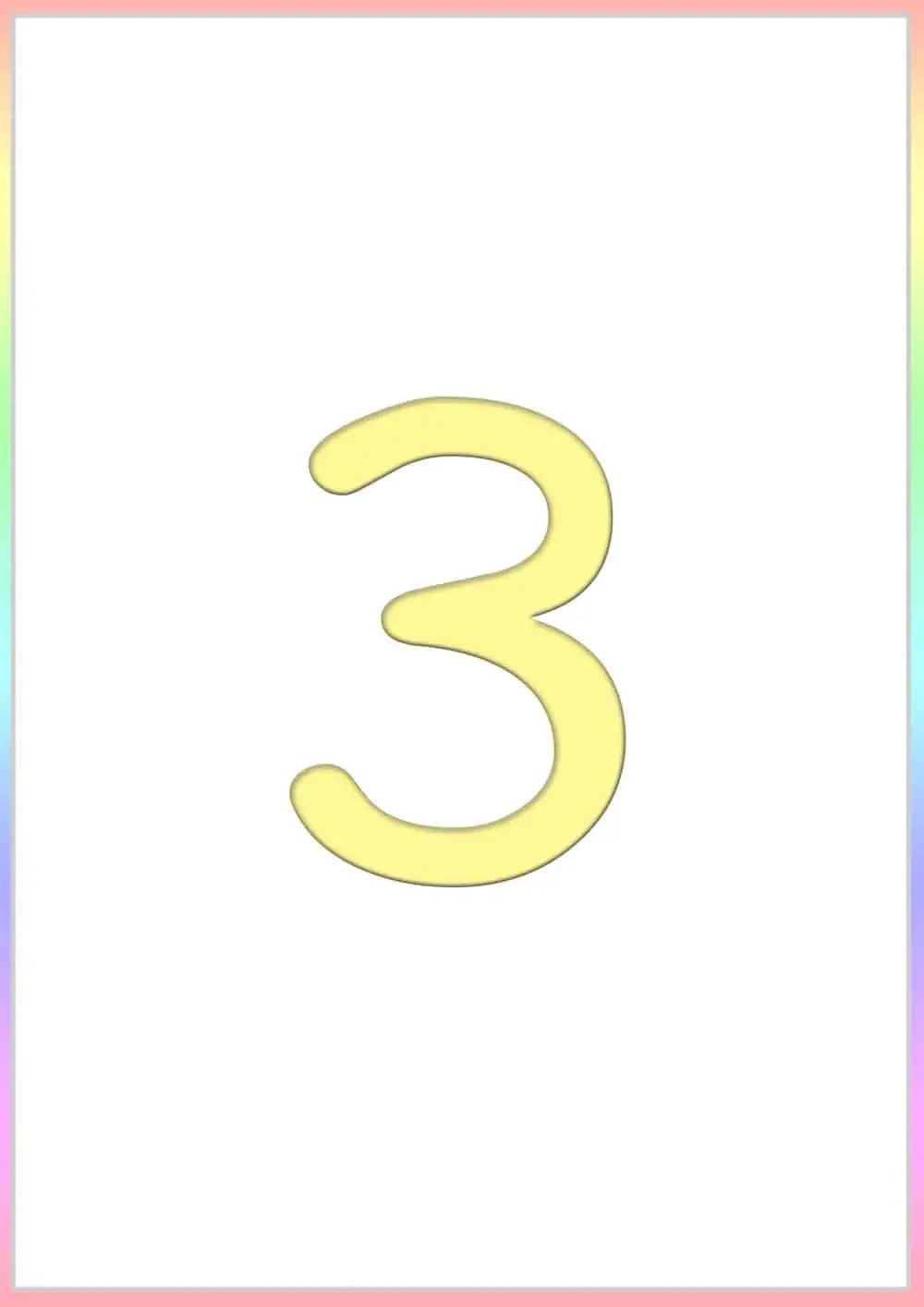 Number flashcards