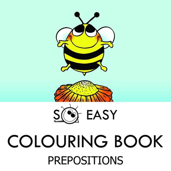 Coloring pages for kids coloring book learning homeschool pdf teaching tool word cards flash cards prepositions