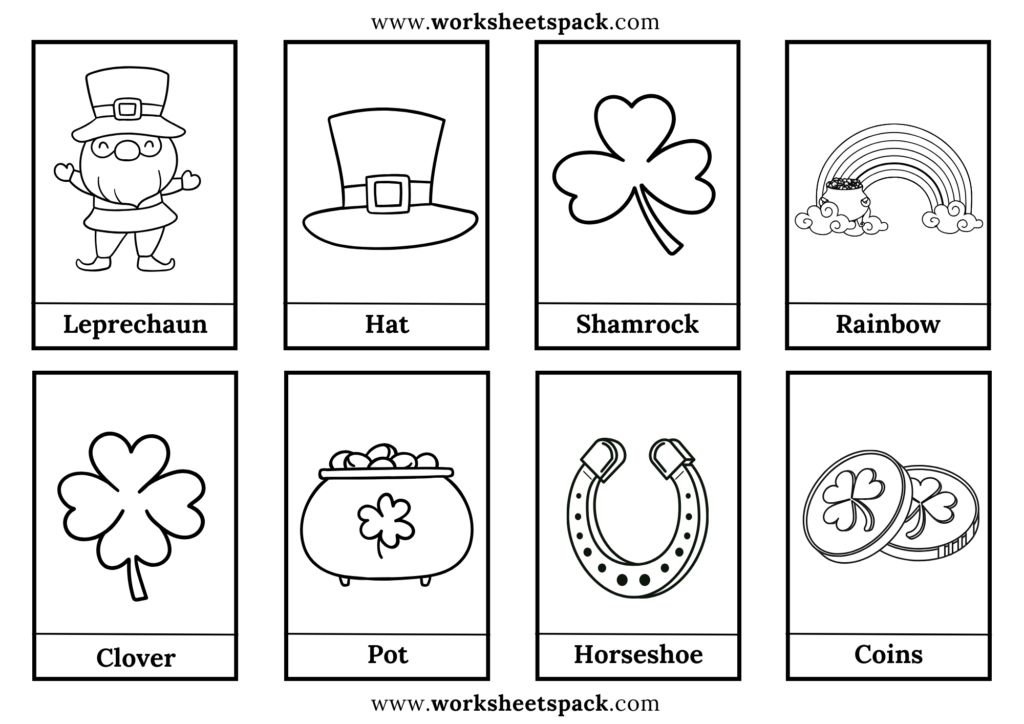 Free st patricks day flashcards