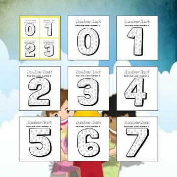 Printable number hunt worksheets for kindergarten number coloring pages pdf