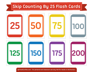 Printable flash cards page