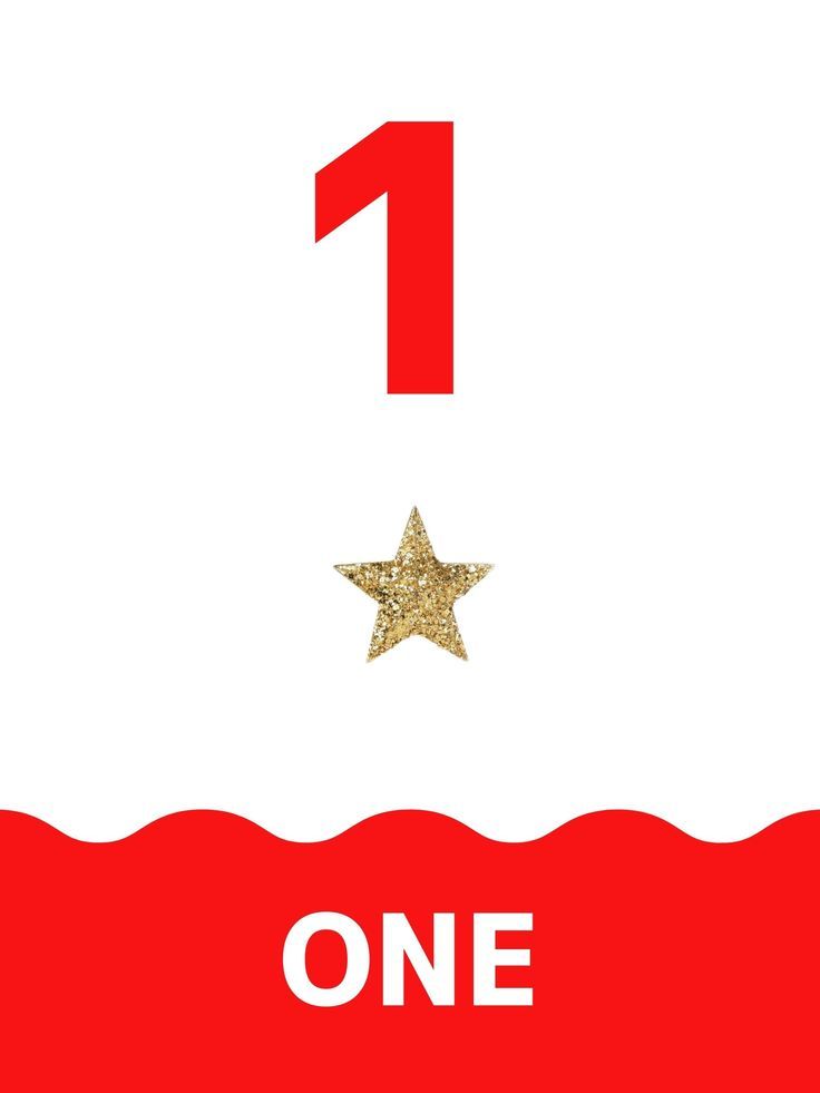 Printable number and counting flashcards