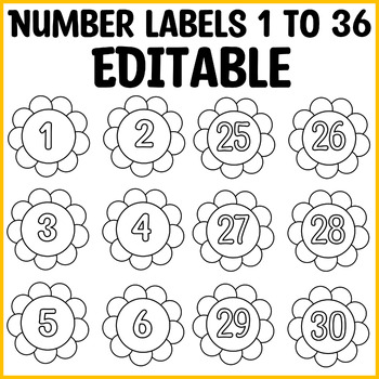 Printable numbers labels numbers coloring pages editable number tags