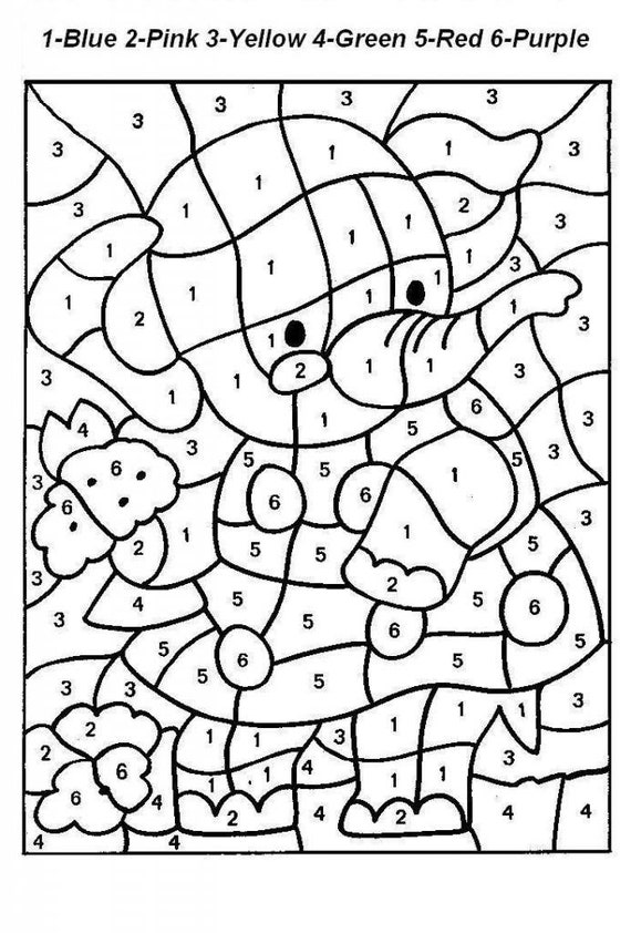 Number coloring sheets for kids