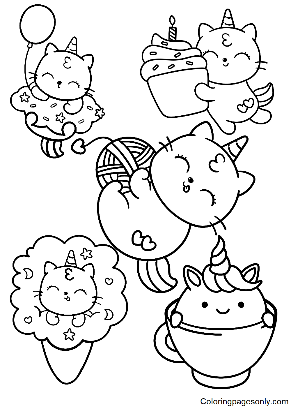 Stickers coloring pages printable for free download