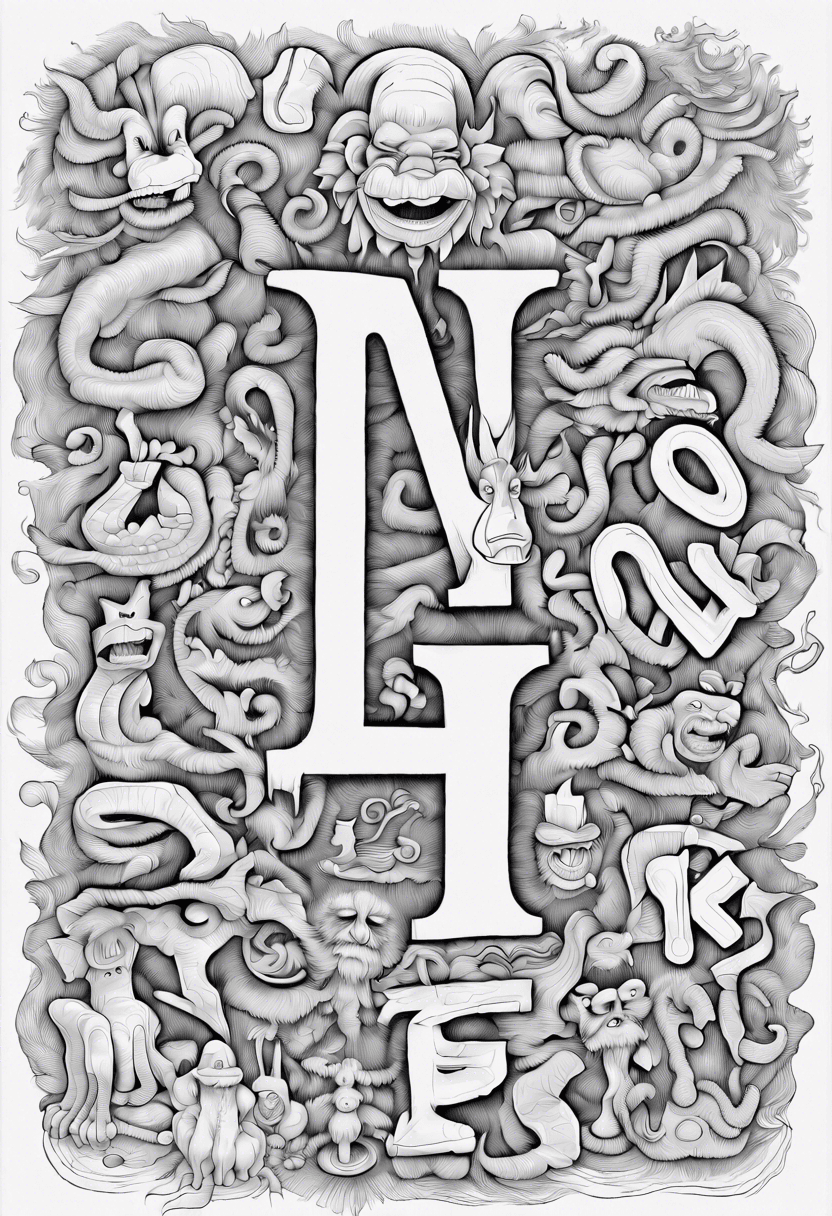 Alphabet lore coloring pages