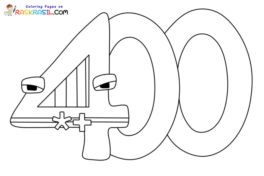 Numbers lore coloring pages