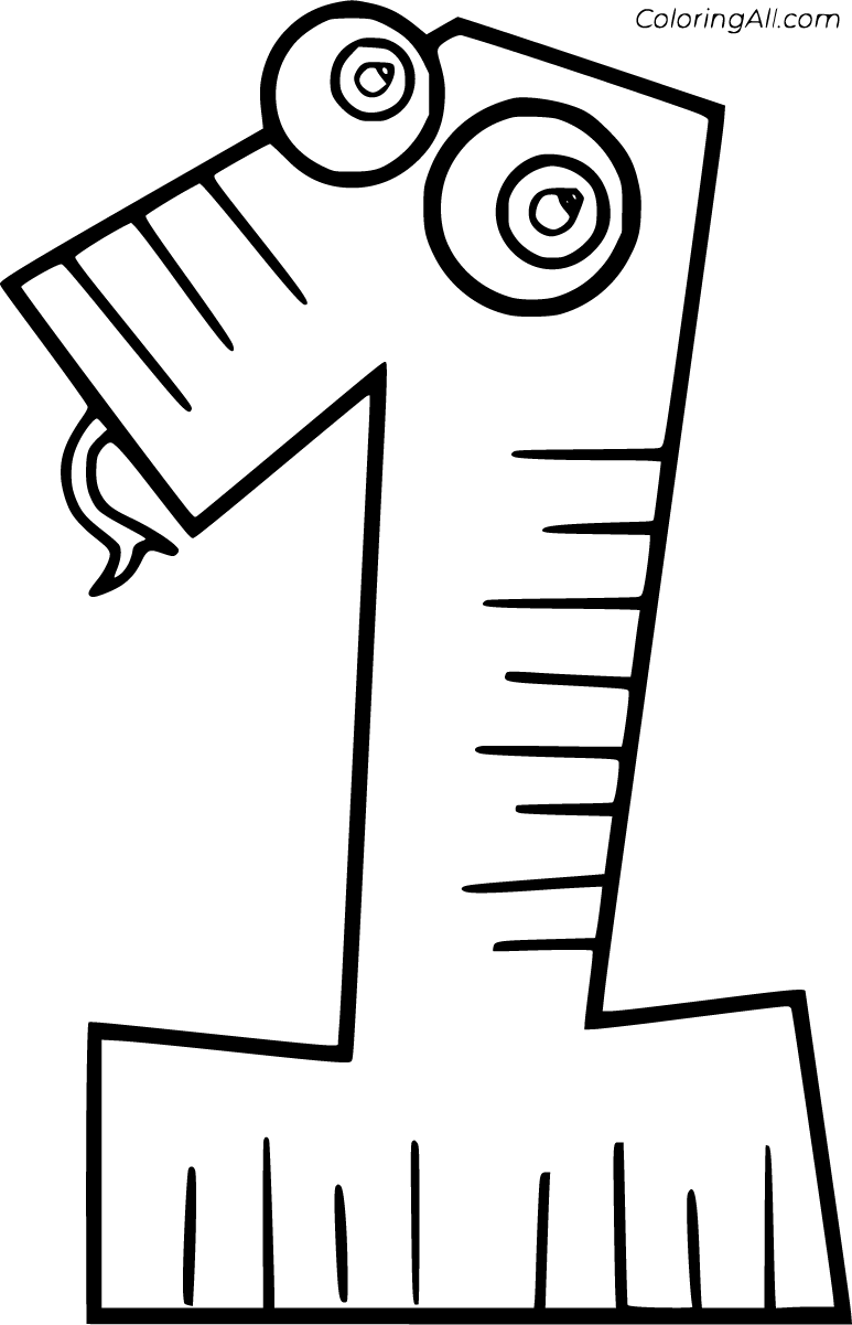 Number coloring pages