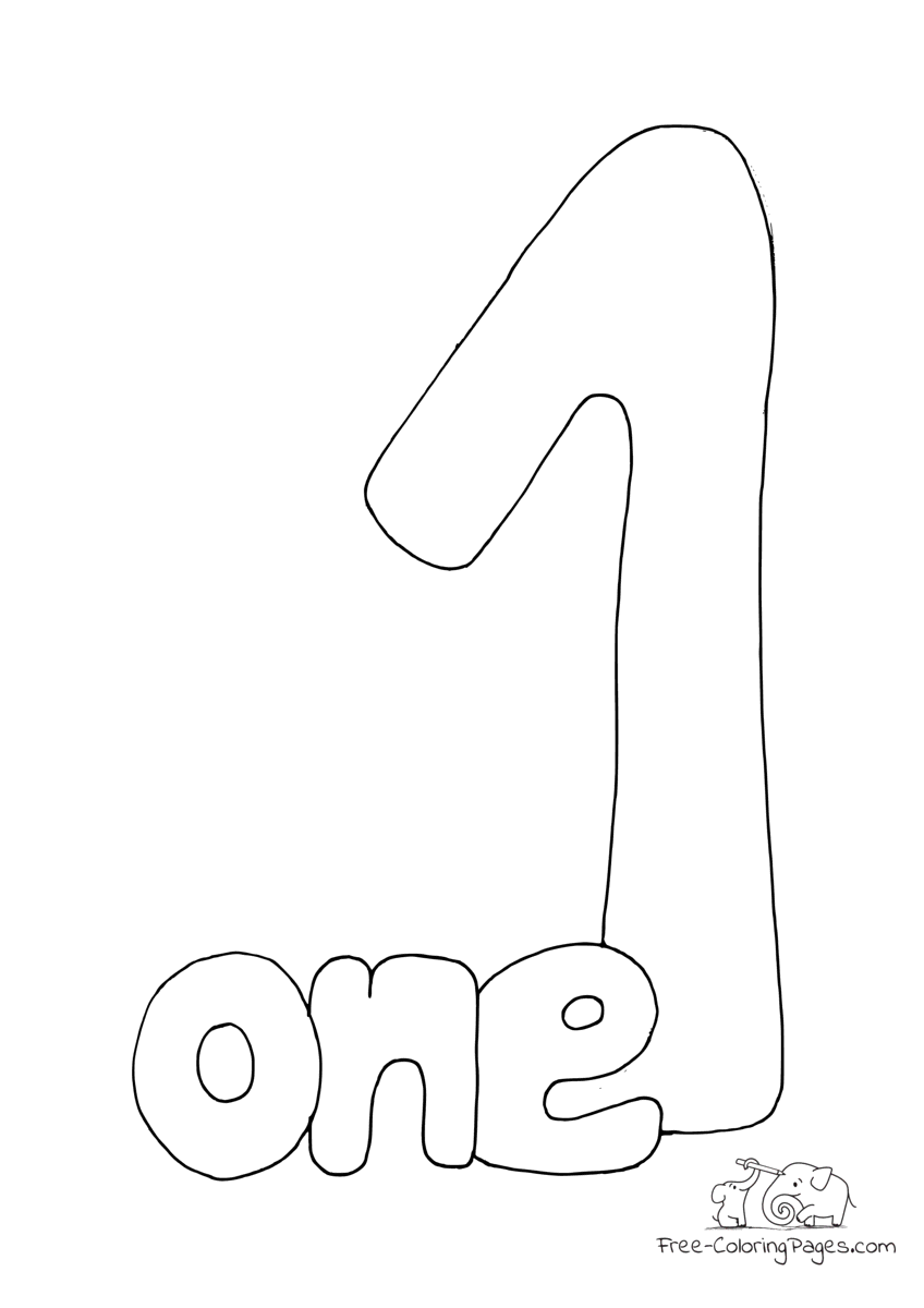 Coloring pages numbers to