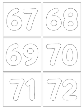 Printable coloring pages numbers
