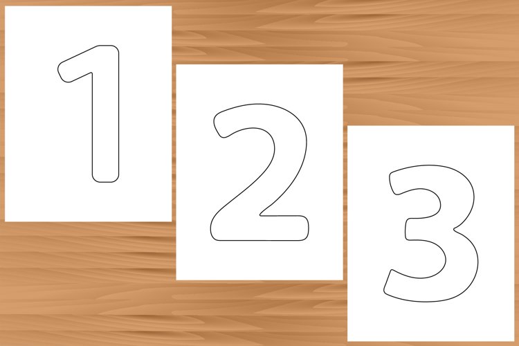 Numbers from to coloring pages hand drawn