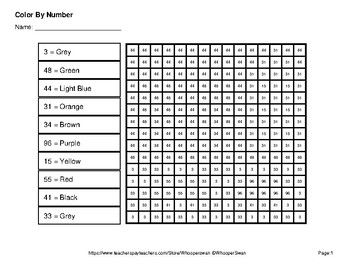 Color by number