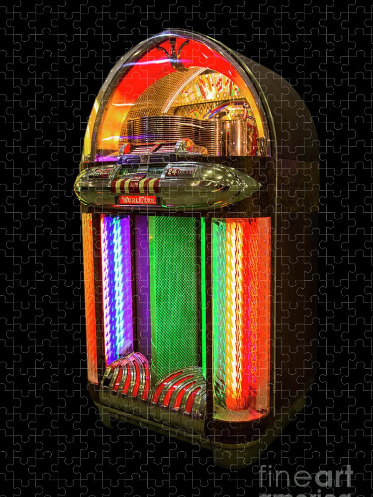 Wurlitzer jukebox jigsaw puzzle by john johnson