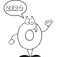 Zesty zero coloring pages