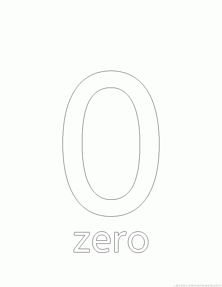 Numbers coloring pages