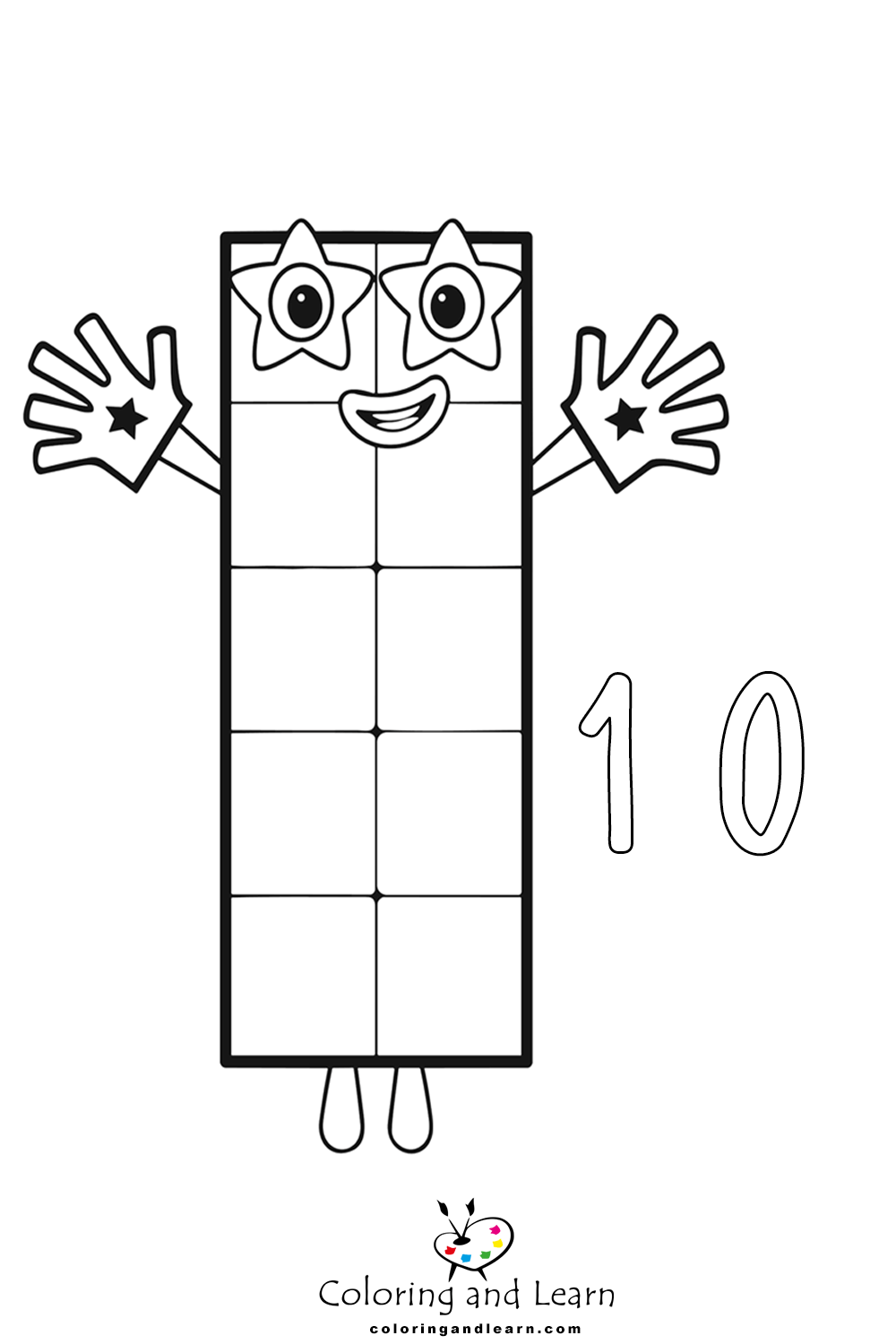 Numberblocks coloring pages