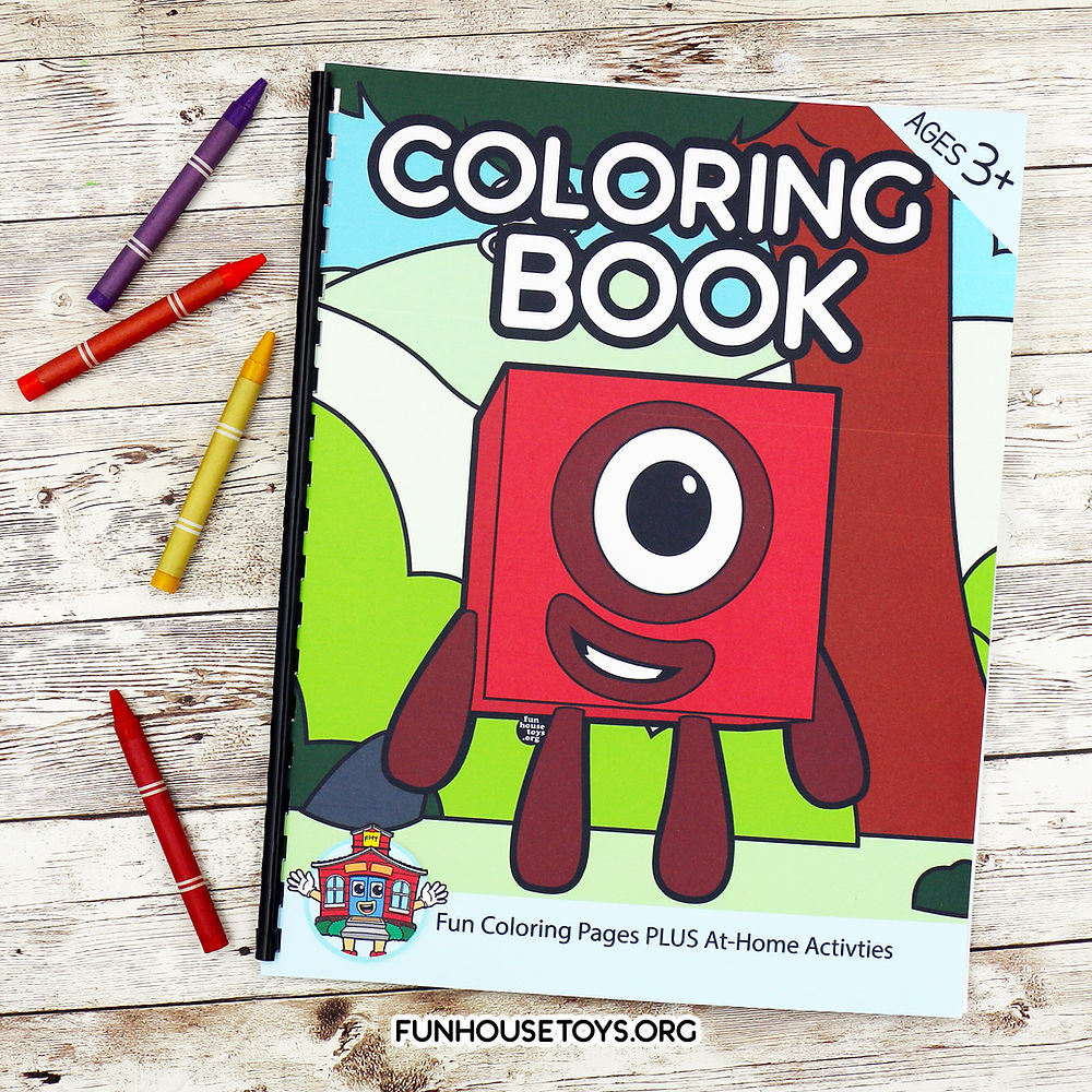 Numberblocks to coloring book