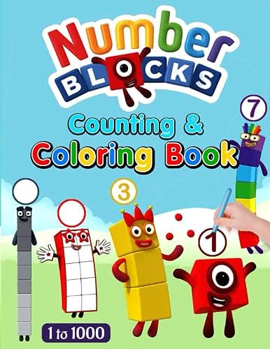 Numberblocks counting coloring book numberblocks counting coloring book number to activities for kids ages