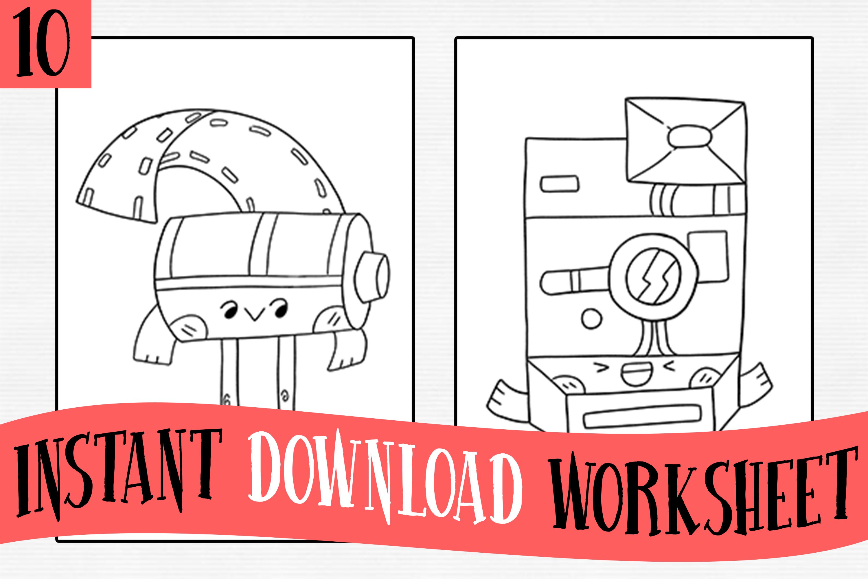 Photography coloring pages for kids png