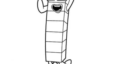 Numberblocks coloring pages for children to print